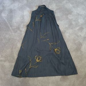 Turtleneck tank top babydoll dress with pockets size M